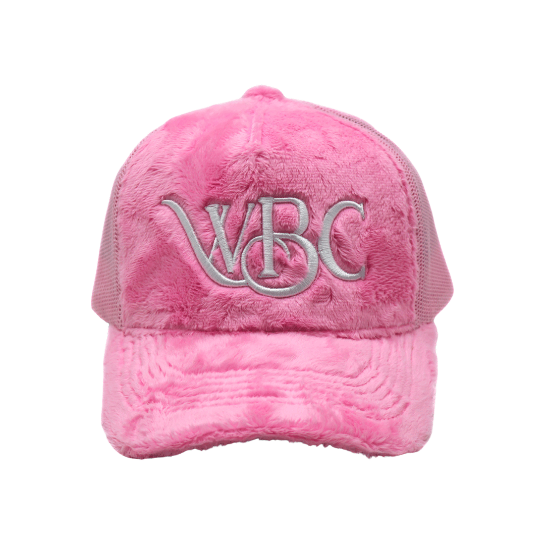 Pink Fur Signature Cap Winter Tie Dye Faux Fur Baseball Caps for Women Men Teens  main image 2