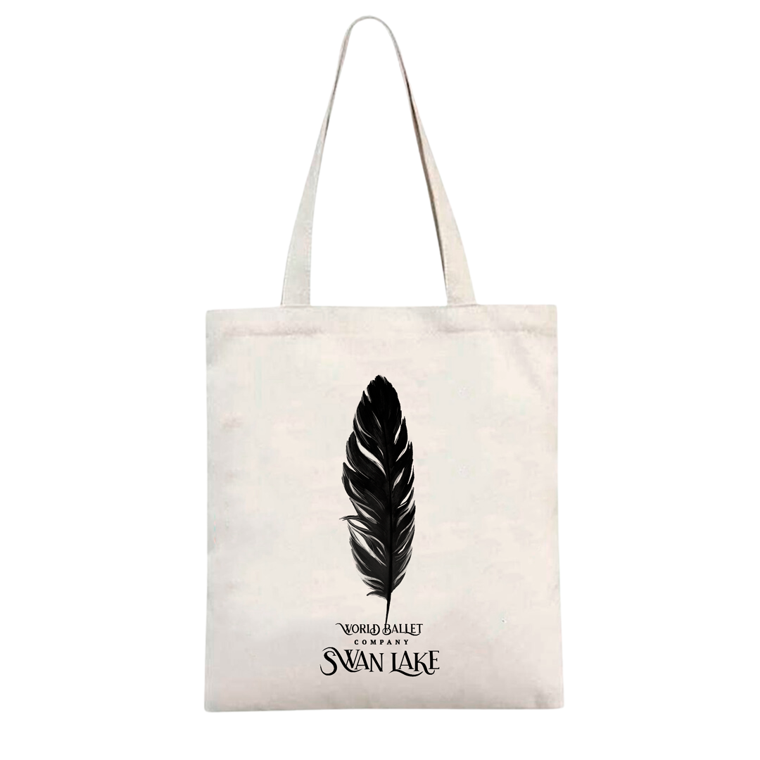 Feather tote bag